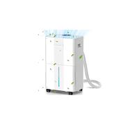 Dehumidifiers for Home Damp, 8L/Day LED Display, Homtronics Auto on/off Compressor Dehumidifier for Bedroom with Laundry Dry, Ultra-Quiet Dehumidifier Continuous Drainage for Bathroom,Drying Clothes