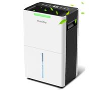 Dehumidifiers for Home Damp, Compressor Dehumidifier with Laundry Dry, Digital Humidity Display, Ultra-quiet, Energy-efficient, Continuous Drainage and 24 Hour Timer, Ideal for Damp, Laundry Drying