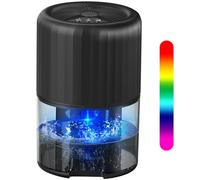 Dehumidifiers for Home,Dehumidifier for Bedroom with Auto Defrost Function, 2200ML Capacity, 2 Working Modes, Smart Auto-Off, Quiet Small Dehumidifier for Bathroom,Basement,Kitchen,Wardrobe - Black