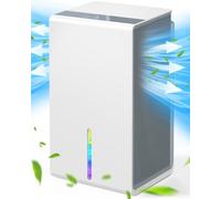 Dehumidifiers for Home, Portable Dehumidifier for Bedroom with 7 Colorful LED Sleep Mode, Ultra Quiet Dehumidifier for Drying Clothes Auto Off&Defrost Small Dehumidifiers for Bathroom RV(750ML/24H)