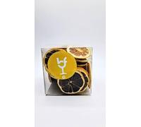 Dehydrated Dried Fruit,Slices Premium Cocktail Garnishes 50+Piece Lemon Wheels Medium Box Vegan/Vegetarian 100% Natural Sugar Free Dried Fruit,Soap Making, Table Decorations, Wreath-making, Teas.