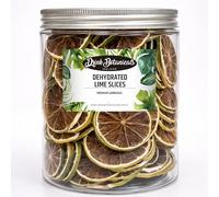 Dehydrated Dried Lime Slices Wheels | 135 + Slices | 100% Natural No Added Sugars | Cocktails, Wreath Making, Tea, Cakes, Garnish Decoration | Limes for Cocktails | PET Jar | 4.2 OZ, 120 Grams
