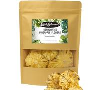 Dehydrated Dried Pineapple Flower Rings | 17+Slices Approx | 100% Natural | Dried Pineapples | No Added Sugar | Pineapples For Cocktails, Baking, Cakes, Snacking, Cooking, Decoration |100 Grams, 3.5oz