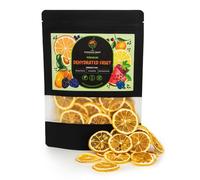 Dehydrated Lemon Slices Wheels | 100% Natural Air-Dried Citrus Fruit Slices | Citrus Dry Lemons Wheels for Garnishing Cocktails, Drinks, Baking & Teas | Vegan & Gluten-Free (30 PLUS LEMON WHEELS)