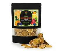 Dehydrated Lime Slices Wheels | 100% Natural Air-Dried Citrus Fruit Slices | Vegan & Gluten-Free | Citrus Dry Lime Wheels for Garnishing Cocktails, Drinks, Cooking, Baking & Tea (65 LIME WHEELS)