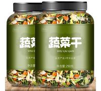 Dehydrated Vegetable Combination 250g,Dried Coriander Scallions Ginger Slices Cabbage Cucumber,Cauliflower,Garlic Slices, Soup Ingredients,Side Dishes,Vegan,Vegetable Soup (Mixed Vegetables,1 can)