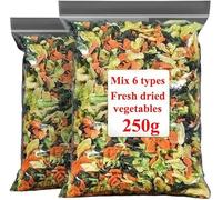 Dehydrated Vegetables 250g, Dried Greens and Scallions, Freeze-Dried Carrots, Green Cabbage, Korean Dishes, , Side Dishes,Mixed Vegan,Salad Noodles, Vegetable Soup and Cooking Ingredients (1000g)