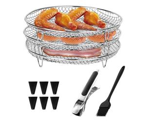 Dehydrator | Grill - Three Stackable Racks, Stainless Steel for Oven, Pressure Cooker