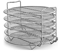 Dehydrator Rack Stainless Steel Stand Accessories Compatible with Instant Pot Air Fryer Crisp Lid 6 Quart Air Fryer Rack Stainless Steel Fit all 4.2QT - 5.8QT air fryer,Oven,Pressure Cooker