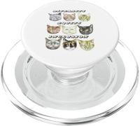 DEI Diversity Equity Inclusion Support Cats Cartoon Cute PopSockets PopGrip for MagSafe