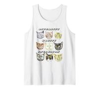 DEI Diversity Equity Inclusion Support Cats Cartoon Cute Tank Top