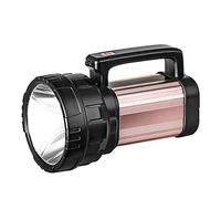 DEI QI LED Searchlight Multi-Function Rechargeable Flashlight Large Power Super Bright Long-Range Torch Home Outdoor Waterproof Hiking Camping Lights