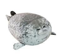 Dei tkeyts Seal Plush Toy, Chubby Seal Plush Pillow, Soft Hugging Pillows, Realistic Stuffed Animal, Cute Stuff for Bedroom, Living Room & Office Sofa Decor (11.8 inch)