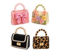 Dei tkeyts Tiny Handbags 3D Beaded Kits, DIY Bead Embroidery Kits, 3D Beaded Animal Kit for Mini Bags, Handmade Beading Kit for Adults, Beginners Stress Relief, Creative Craft Gift for Girls, Women