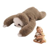 Dei tkeyts Weighted Sloth Plush Toy, Soft Weighted Stuffed Animal for Anxiety Relief & Sleep Support, Cute Soft Plush Toy Pillow, 30cm Cute Comfort Sloth Weighted Animals for Adults & Kids