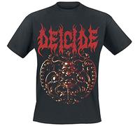 DEICIDE Men T-Shirt Black XXL, 100% Cotton, Regular
