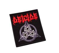 Deicide Red, Satanic Death Metal, Black Thrash Immolation, Obituary, Hellflame, Cannibal Corpse, Sodom3 Embroidered Iron on Applique Souvenir Accessory