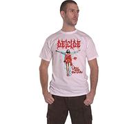 Deicide T Shirt Once Upon The Cross Band Logo Official Mens White M