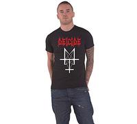 Deicide T Shirt Trifixion Band Logo Official Mens Black M