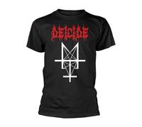 Deicide T Shirt Trifixion Band Logo Official Mens Black XXL