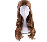 Deifor Long Brown Synthetic Braiding Hair Prestyled Cosplay Costume Party Anime Halloween Wigs (Light Brown)
