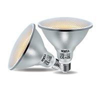 DEIFUA LED Bulb E27 18W PAR38 Warm White 2700K, 120W Equivalent | 2000 Lumens, Pack of 2, Flicker-Free Spotlight, Reflector Lamp IP65, Wide Beam 60°, CRI >80, Non-Dimmable
