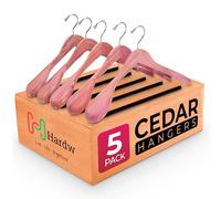 DEILSY™ Cedar Hangers 5 Pack Wide Shoulder Suit Hangers for Men