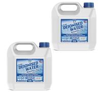 Deionised Water 2L - 2 x 1L of Deionised Water for Steam Irons, Car Batteries, Windscreen Fluid & Antifreeze - Demineralised Water, Reduces Limescale Deposits & Water Stains - For Lab Use (2, 1l)