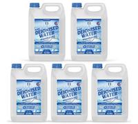 Deionised Water 5 X 5 Litre - 25 Litres For Steam Irons, Car Batteries, Windscreen Fluid Antifreeze Demineralised Water