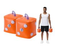 DEIRIS Travel Dumbbells, Water Filled Dumbbells Set, Fitness Exercise Dice 7 KG/pair, Portable Fitness Equipment, Fun for Strength Training, Core Training