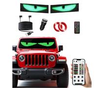 DEISIR LED Eyes for Truck Windshield, 2PCS 14.7in x 3.62in Devil Eyes Light for Windshield, Devil Eyes Light for Car, Truck, SUVs, Gift for Men (92 * 374mm)