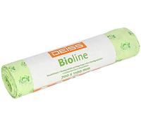 DEISS Bioline Organic Bin Liners, 120 L, Compostable, 10 bags.