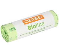 DEISS Bioline Organic Bin Liners, 30 L, Compostable, 500 bags.