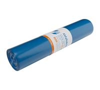 DEISS PREMIUM PLUS Made from Recycled LDPE 120 l, Blue, 25 Pieces per Roll