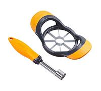 Deiss PRO Apple Slicer & Corer Set - Apple Cutter and Fruit Slicer for Apple, Pear, Avocado, Peach - Sharp Stainless Steel Blades with Ergonomic Non-Slip Handles - Dishwasher Safe