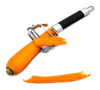 Deiss PRO Dual Julienne Peeler & Vegetable Peeler - Non-slip Comfortable Handle - Amazing Tool for Making Delicious Salads and Veggie Noodles