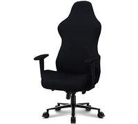 Deisy Dee Slipcovers Cloth Stretch Polyester Chair Cover for Reclining Racing Gaming Chair (Only Chair Covers) (Black)