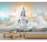 Deities Wallpaper Misty Mountain Wall Murals for Bedroom Sky Bird Living Room Wallpaper Nature Modern Accent Wall Paper for Kids Bedroom Living Room 200X140cm