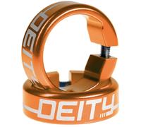 Deity Handlebar Grip Clamps Orange