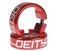 Deity Handlebar Grip Clamps Red