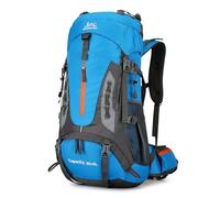 DEIUOGE 70L Waterproof Travelling Rucksack Large Lightweight Backpack for Outdoor Camping,Trekking, Walking,Climbing-33x25x68cm Unisex Daypack with Rain Cover,Blue