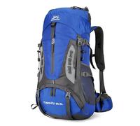 DEIUOGE 70L Waterproof Travelling Rucksack Large Lightweight Backpack for Outdoor Camping,Trekking, Walking,Climbing-33x25x68cm Unisex Daypack with Rain Cover,Dark Blue