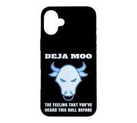 Deja Moo The Feeling That You've Heard This Bull Before Cow Case for iPhone 16 Plus