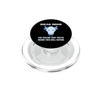 Deja Moo The Feeling That You've Heard This Bull Before Cow PopSockets PopGrip for MagSafe