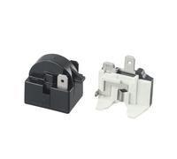 Dejicore 1pc Refrigerator Starter Overload Protector For Refrigerator PTC Start Relay 1/2 Pin 15 Ohm + 1/6H Compressor Overload Protector(2 Pin 15 Ohm)
