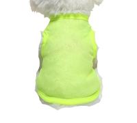 DEJIKOKU Dog Clothes Pet Clothing With Large Mesh Breathable Spring Summer Vest Cat And Suitable For Indoor Outdoor Use-yellow-xs