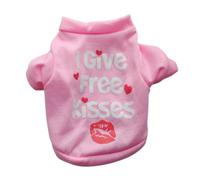 DEJIKOKU Dog Clothes Sweet Print Puppy Tshirt Vest Spring Autumn Cotton Pet For Small Dogs Poodle Yorkshire Teddy Shirts Mascotas Outfits-pink-xs-suit 0 6-1 2kg