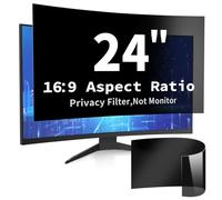 DEJIMAX 24 Inch Computer Screen Privacy Filter for 16:9 Widescreen Monitor,Anti Glare & Blue Light, PC Monitor Screen Privacy Shield,Anti Spy Screen Protector Film