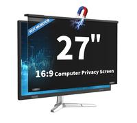 DEJIMAX 27 Inch Computer Privacy Screen Filter Protector Anti Glare, Scratch Resistant & Blue Light Blocking Filter for Monitors Anti Spy Magnetic Easy Clip-On Privacy Cover for 27 Inch Screens