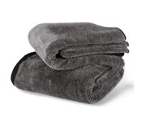 DEJIN 2 Pack Super Absorbent 40x60cm Microfibre Drying Cloth, Cleaning Cloths for Car Windows Shower Bathroom Kitchen, Car Drying Towel, Window Cleaning Cloths, Shower Cloth